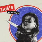 Child's Play Men's Chucky Let's Be Friends Graphic Print T-Shirt Adult