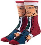 National Lampoon Christmas Vacation Clark Griswold Sublimated 360 Crew Socks