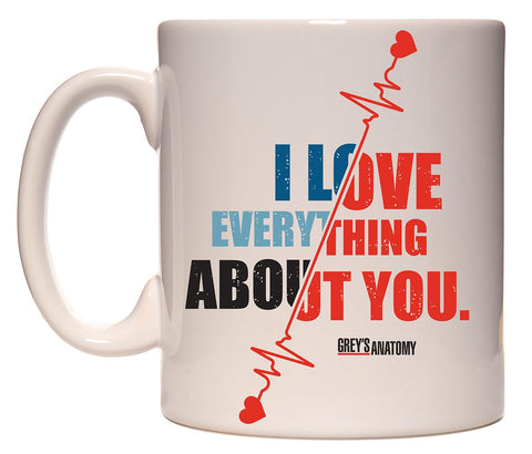 Grey's Anatomy I Love You Ceramic Coffee Mug 11 Oz.