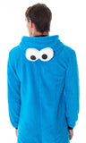 Sesame Street Men's Cookie Monster Costume Union Suit Pajama Outfit