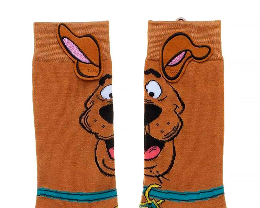 Scooby Doo Socks Men's Adult Crew Socks with Scooby Ears