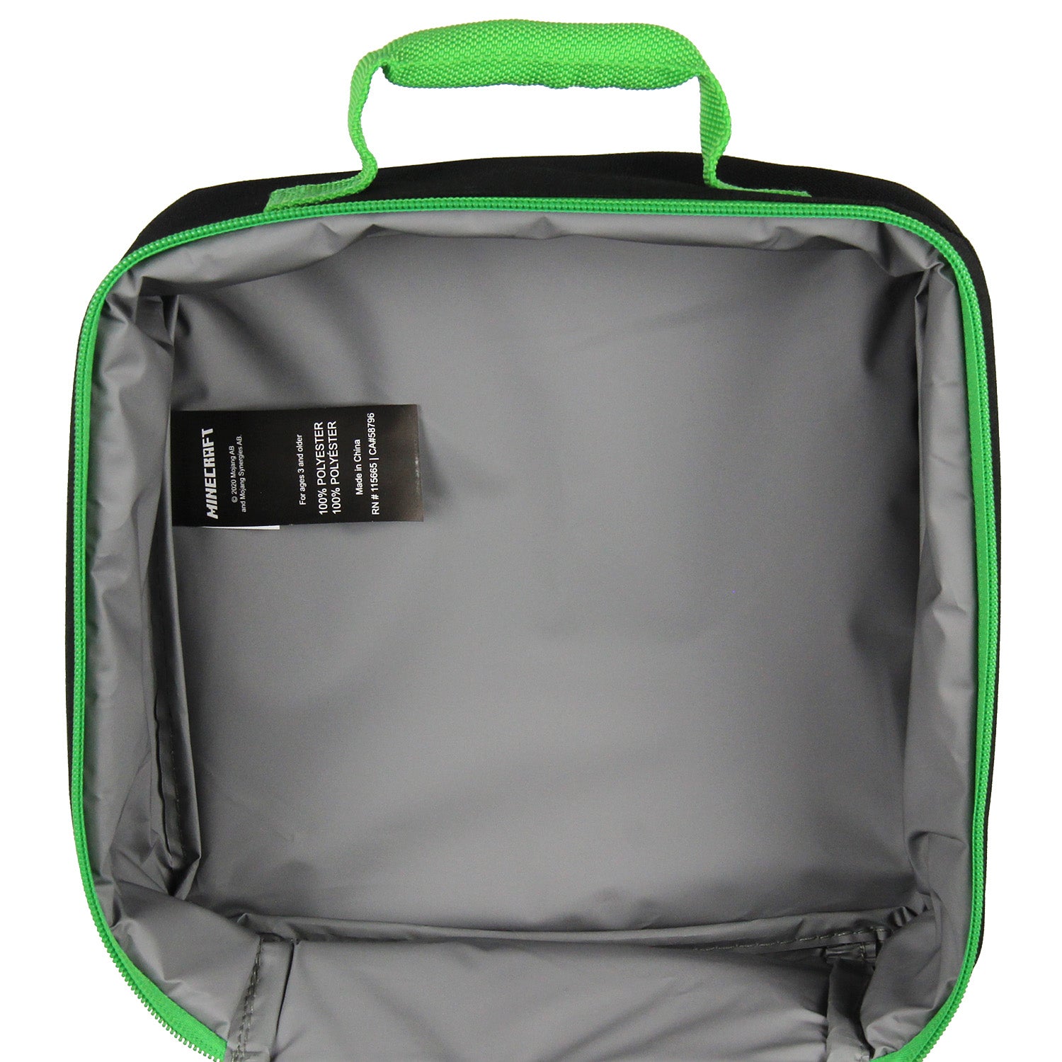 Minecraft Video Game Creeper Insulated Lunch Box 10"