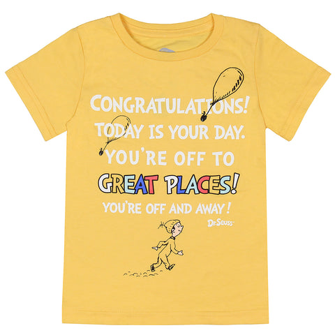 Dr. Seuss Toddler Boy's Congratulations Today Is Your Day Graphic T-Shirt