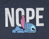 Disney Lilo & Stich Men's Nope Stich Laying Face Down Distressed T-Shirt