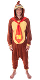 Donkey Kong Adult Microfleece Costume Kigurumi Union Suit Pajama Outfit