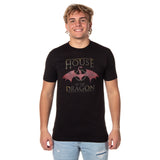 Game of Thrones Mens' House Of The Dragon Original Series Logo T-Shirt Adult