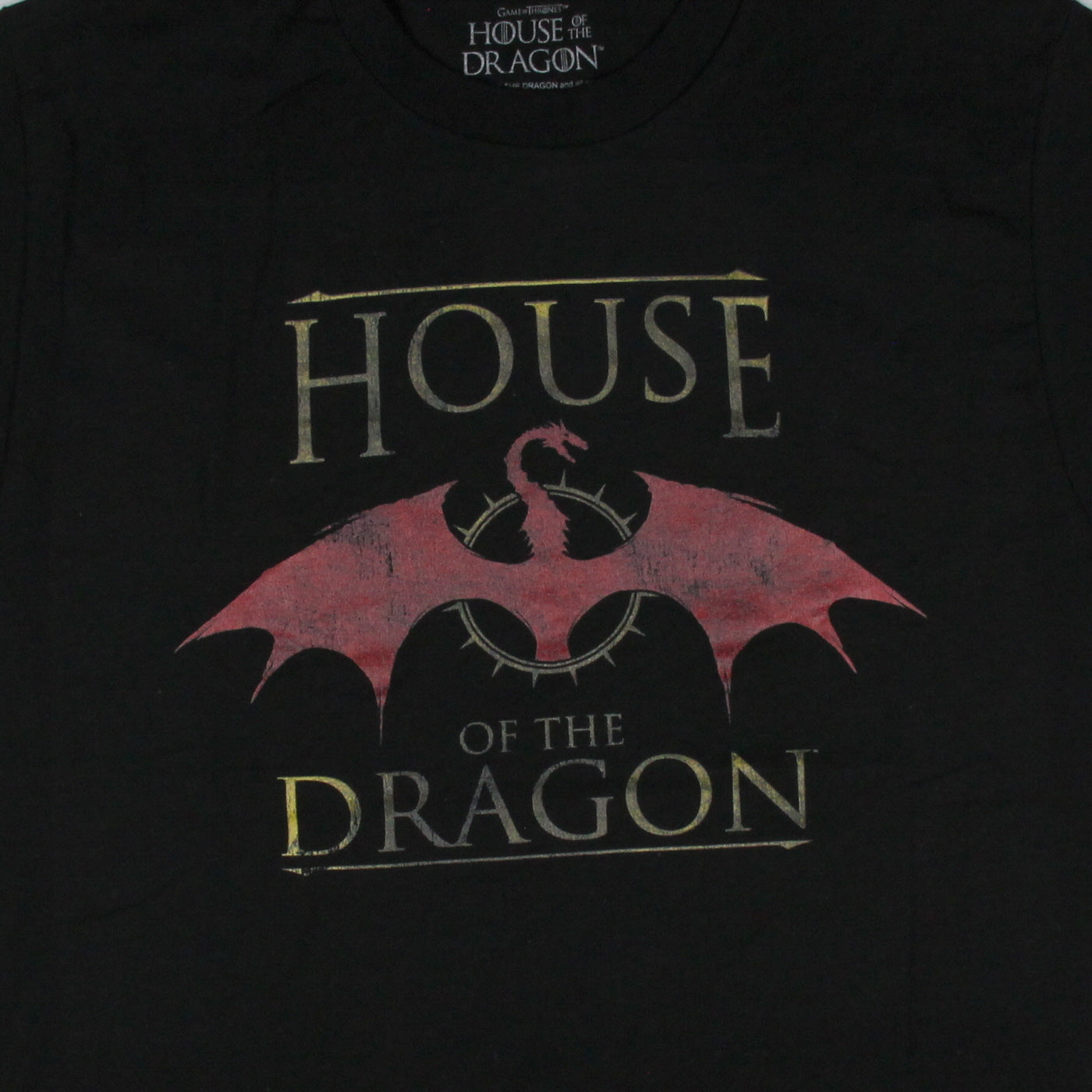 Game of Thrones Mens' House Of The Dragon Original Series Logo T-Shirt Adult