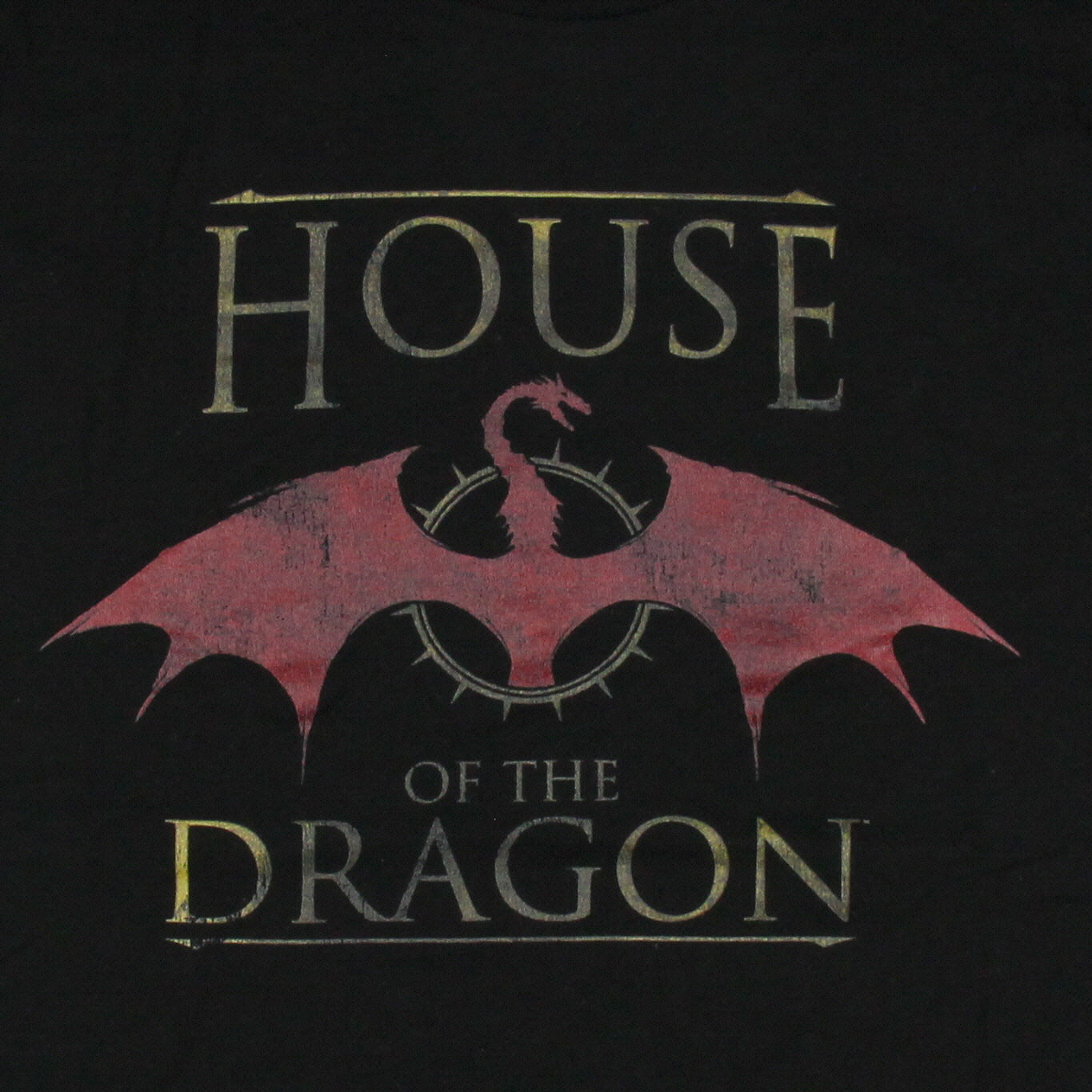Game of Thrones Mens' House Of The Dragon Original Series Logo T-Shirt Adult