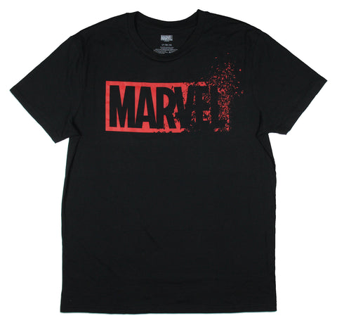 Marvel Comics Mens' Red Brick Fading To Dust Logo Graphic Print T-Shirt