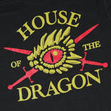Game of Thrones Mens' House Of The Dragon Sword And Dragon Eye T-Shirt