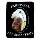 Parks And Recreation Farewell Li'l Sebastian Fleece Throw Blanket