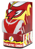 DC Comics The Flash Superhero Logo Athletic Crew Socks 3 Pair Pack