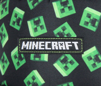 Minecraft Floating Creeper Head Design Flat Bill Youth Snapback OSFM Hat