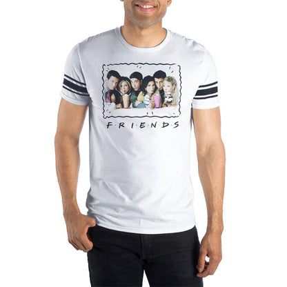 Friends TV Show Merchandise Mens Milkshakes Varsity Football T-Shirt Adult