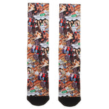 FRIENDS TV Show Scenes Collage All Over Sublimated Print Crew Socks