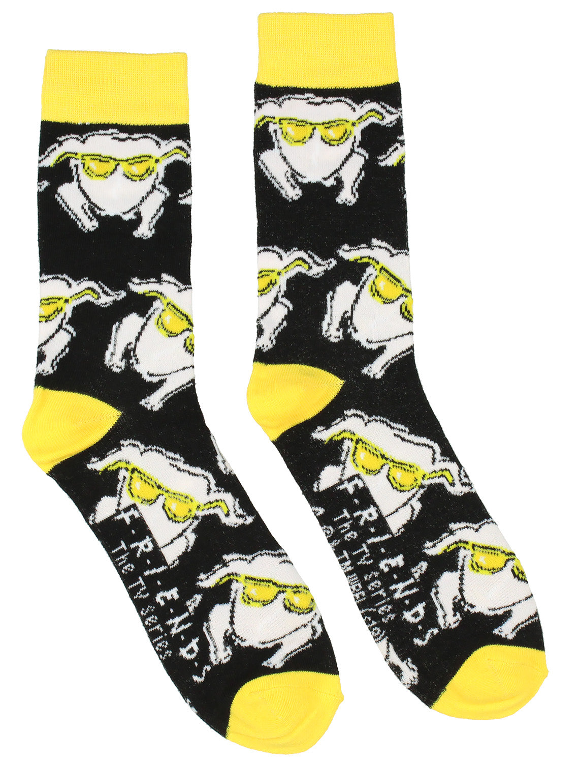 Friends Men's Turkey With Glasses All Over Print Design Crew Socks 1 Pair