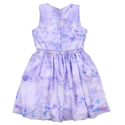 Disney Frozen 2 Girls Elsa and Anna Lavender Kids Sleeveless Dress