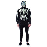 Men's Glow in The Dark Skeleton Costume Zip Hoodie