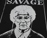 The Golden Girls Sophia Is Savage Distressed Graphic Men's Black T-Shirt Tee NEW