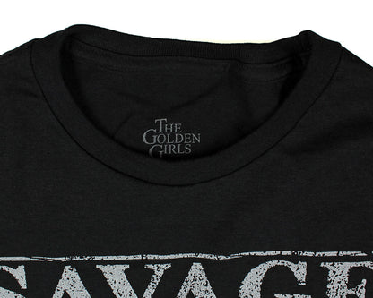The Golden Girls Sophia Is Savage Distressed Graphic Men's Black T-Shirt Tee NEW
