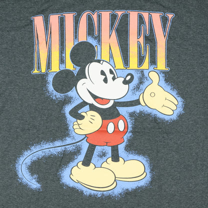 Disney Mickey Mouse T-Shirt Men's Outstretched Hand Glow-Out Tee