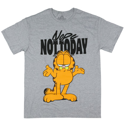 Garfield T-Shirt Men's Nope Not Today Graphic Print Short Sleeve Tee