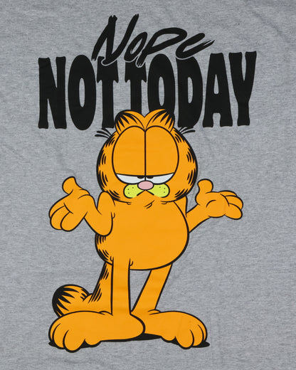 Garfield T-Shirt Men's Nope Not Today Graphic Print Short Sleeve Tee