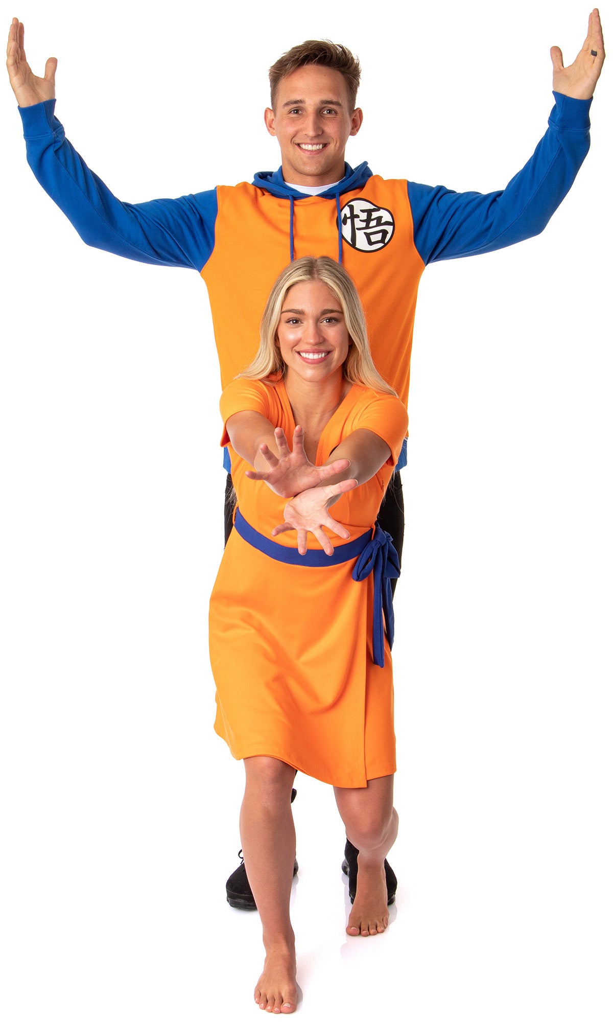 Dragon Ball Z Womens' Kanji Symbol Cosplay Costume Skater Dress