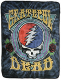 Grateful Dead Steal Your Face Super Soft And Cuddly Fleece Plush Throw Blanket