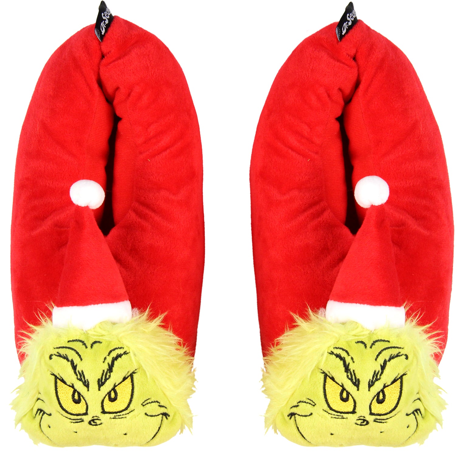 Dr. Seuss GRINCH Who Stole Christmas Character Santa Grinch Slippers