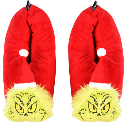 Dr. Seuss GRINCH Who Stole Christmas Character Santa Grinch Slippers