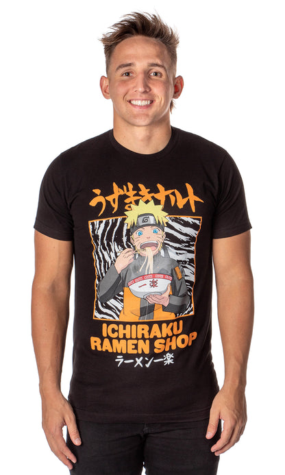 Naruto Shippuden Mens' Anime Shirt Ichiraku Ramen Shop Adult T-Shirt