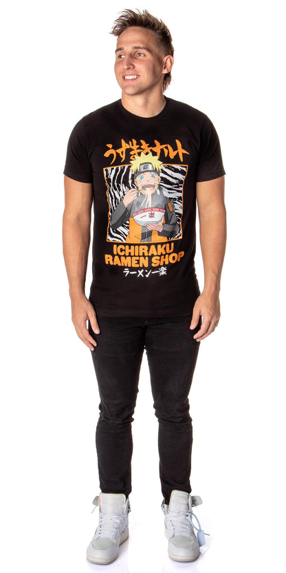 Naruto Shippuden Mens' Anime Shirt Ichiraku Ramen Shop Adult T-Shirt