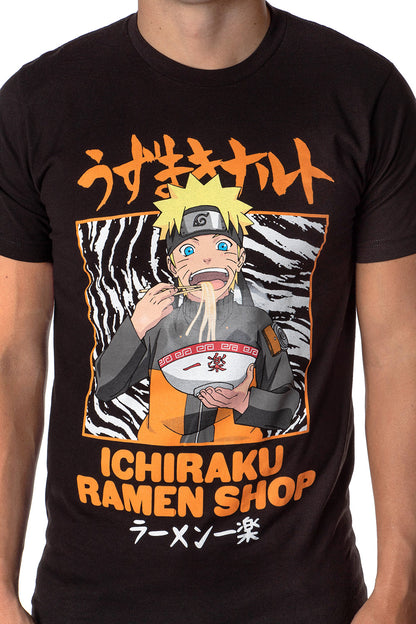 Naruto Shippuden Mens' Anime Shirt Ichiraku Ramen Shop Adult T-Shirt