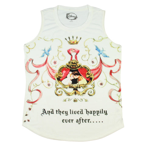 Disney Junior's Cinderella Happily Ever After Sublimated Muscle Tank Top
