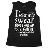 Harry Potter Solemnly Swear Womens' Cut-Off Sleeve Muscle Juniors Tee T-Shirt