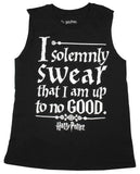 Harry Potter Solemnly Swear Womens' Cut-Off Sleeve Muscle Juniors Tee T-Shirt