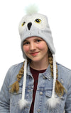 Harry Potter Beanie Hedwig Owl Costume Laplander Hat Pom Beanie