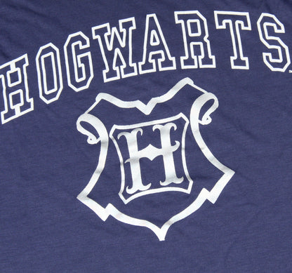 Harry Potter Youth Girls' Hogwarts Silver Foil Print Short Sleeve T-Shirt
