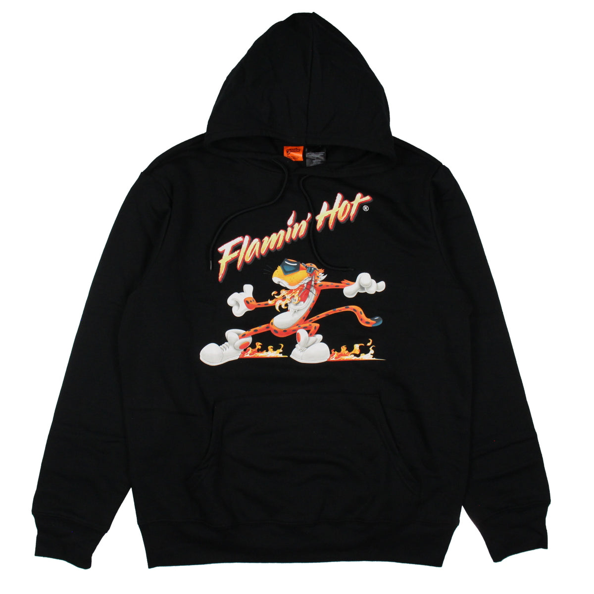 Cheetos Men's Chester Cheetah Flamin' Hot Graphic Print Pullover Hoodie