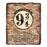 Harry Potter Platform 9 3/4 Hogwarts Express Silk Touch Throw Blanket