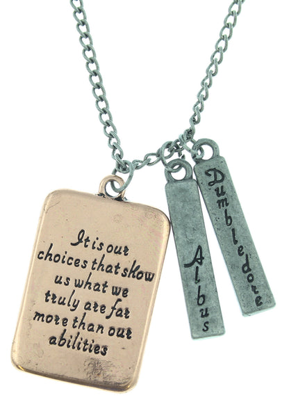Harry Potter Albus Dumbledore Quote Necklace - Seven Times Six