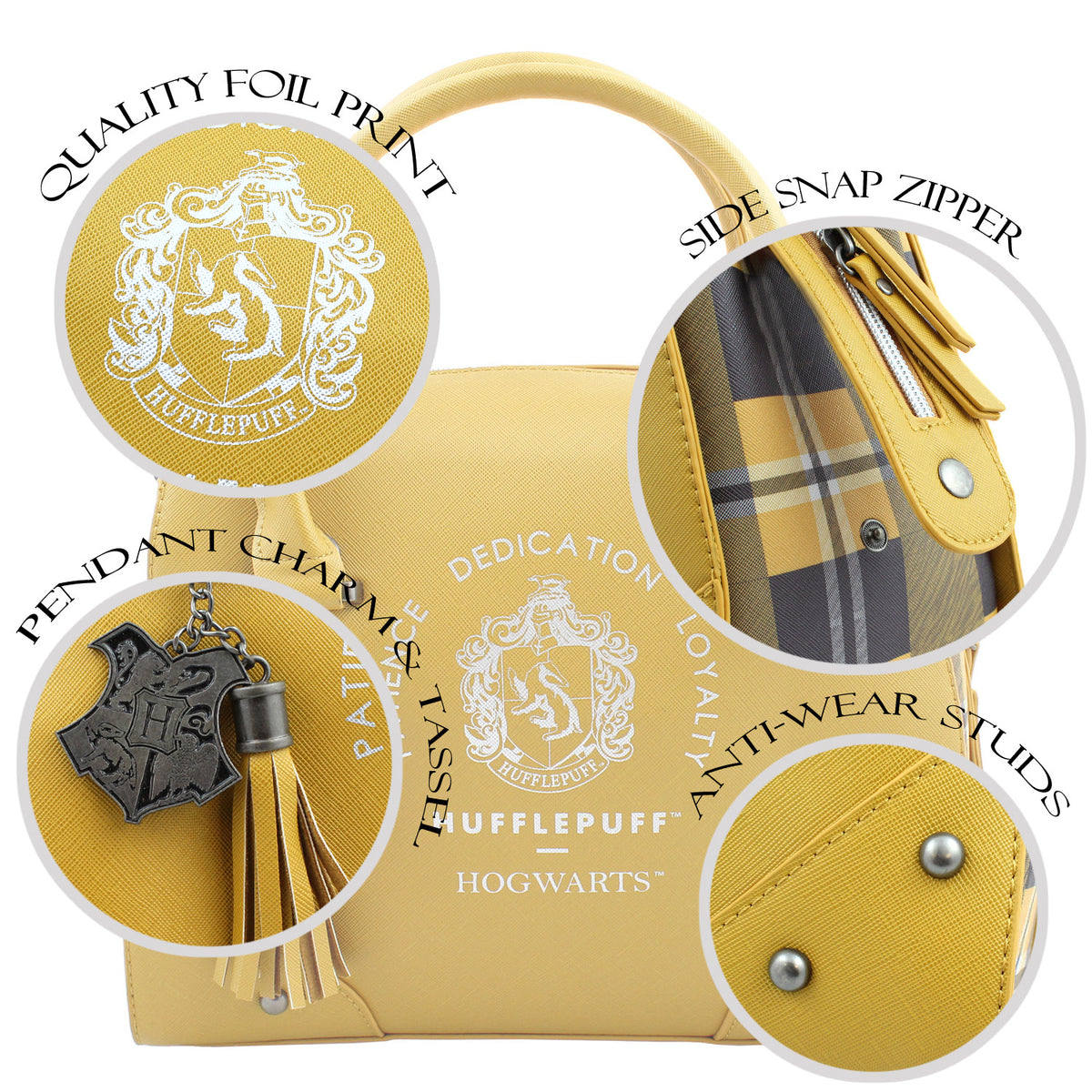 Harry Potter Purse Designer Handbag Hogwarts Houses Womens Top Handle Shoulder