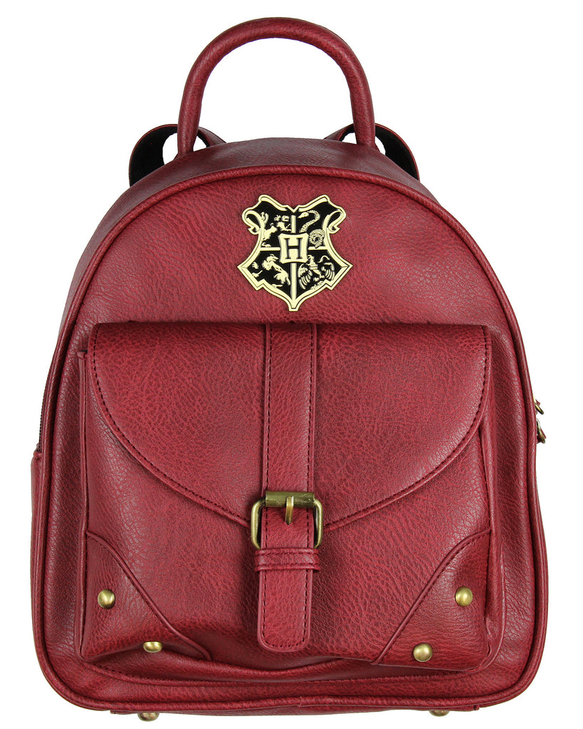 Harry Potter Bag Hogwarts School Crest Faux Leather Mini Backpack Seven Times Six