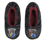 Harry Potter Slippers Hogwarts Crest Embroidered Slipper Socks No-Slip Sole