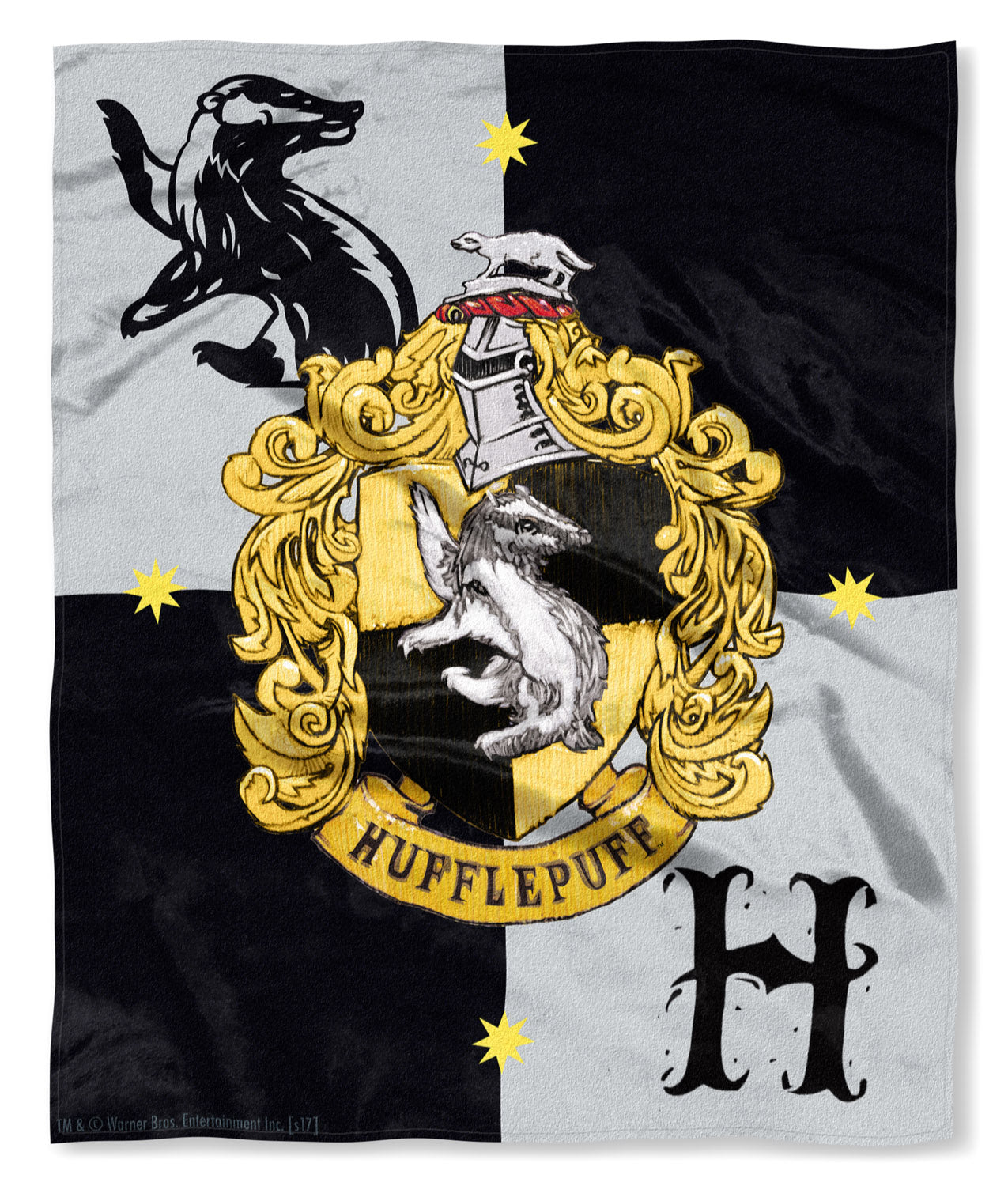 Harry Potter House Crests Silk Touch Throw 50