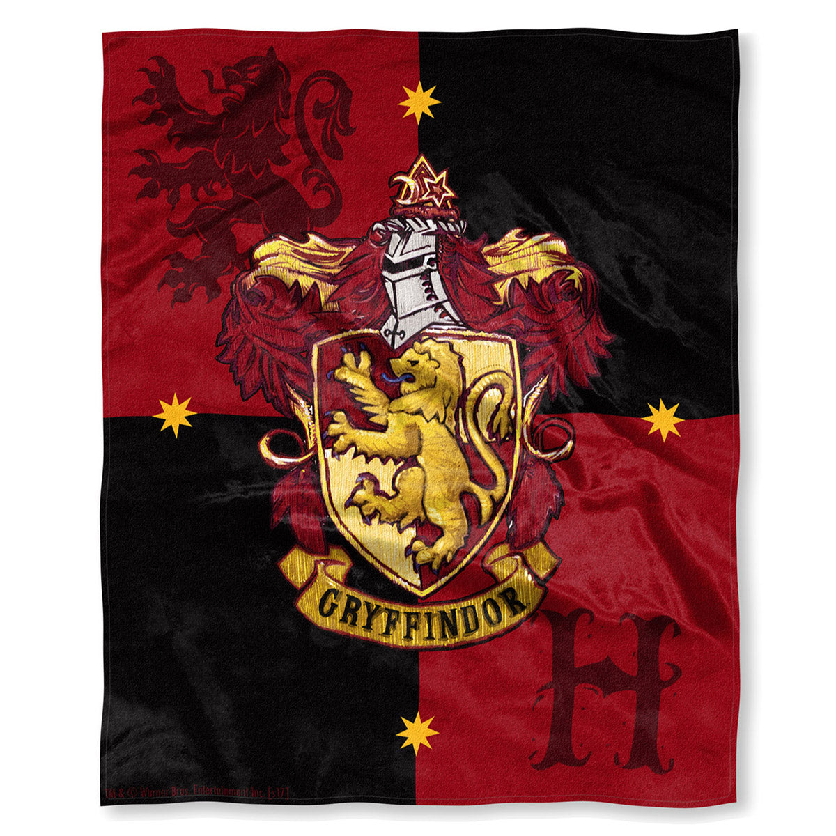 Harry Potter House Crests Silk Touch Throw 50" x 60"- Choose From All 4 Houses