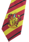 Premium Harry Potter Tie Striped House Crest Necktie Neckwear Tie Cosplay Costume Wizarding World (Gryffindor)