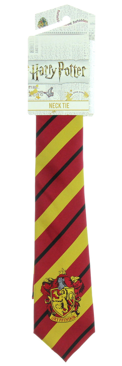 Premium Harry Potter Tie Striped House Crest Necktie Neckwear Cosplay Costume Wizarding World