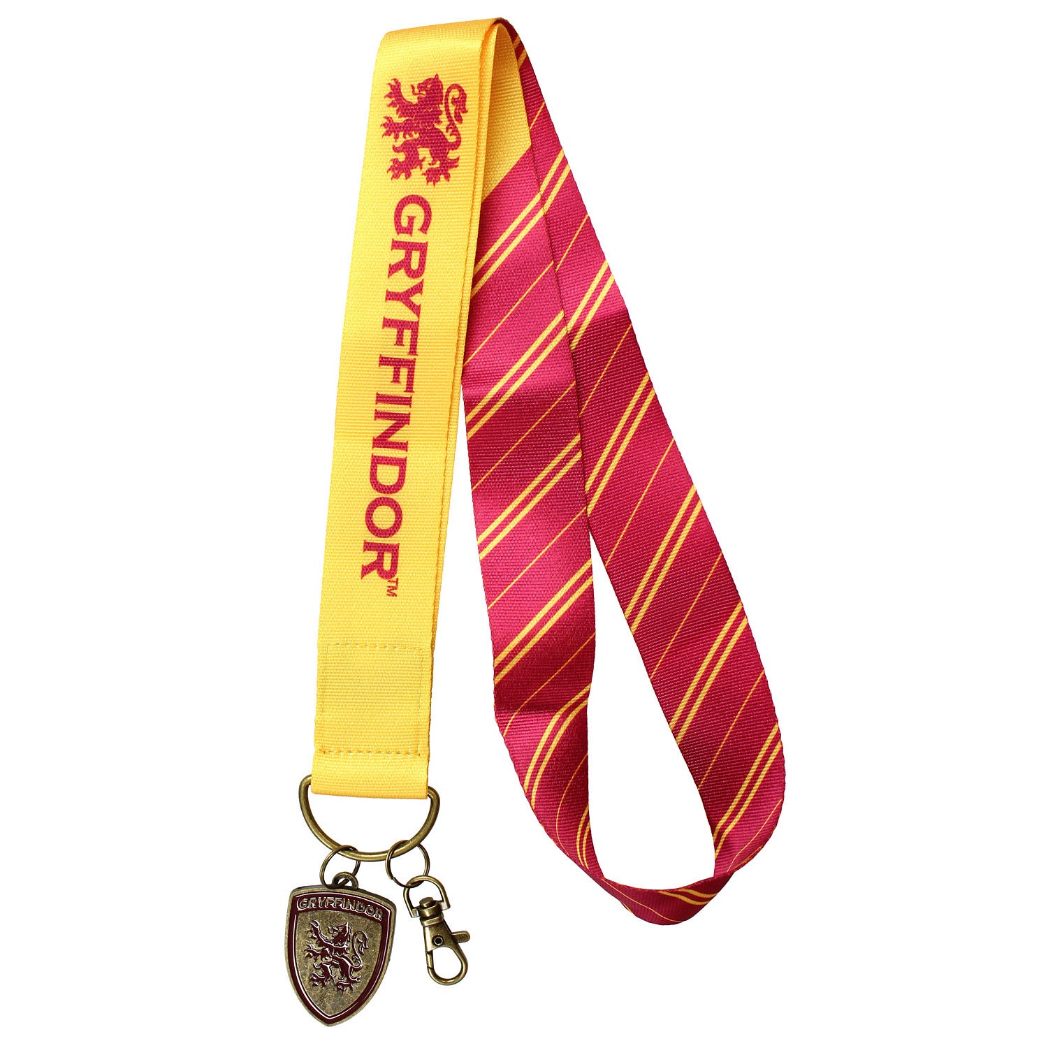 Harry Potter ID Lanyard With 2" Embossed Metal House Charm Pendant Gryffindor - Seven Times Six